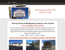 Tablet Screenshot of jagstorage.com